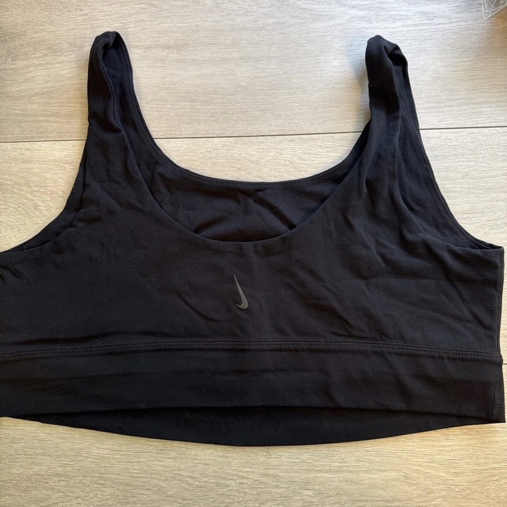 Nike Black Dri-FIT Yoga Top with Swoosh